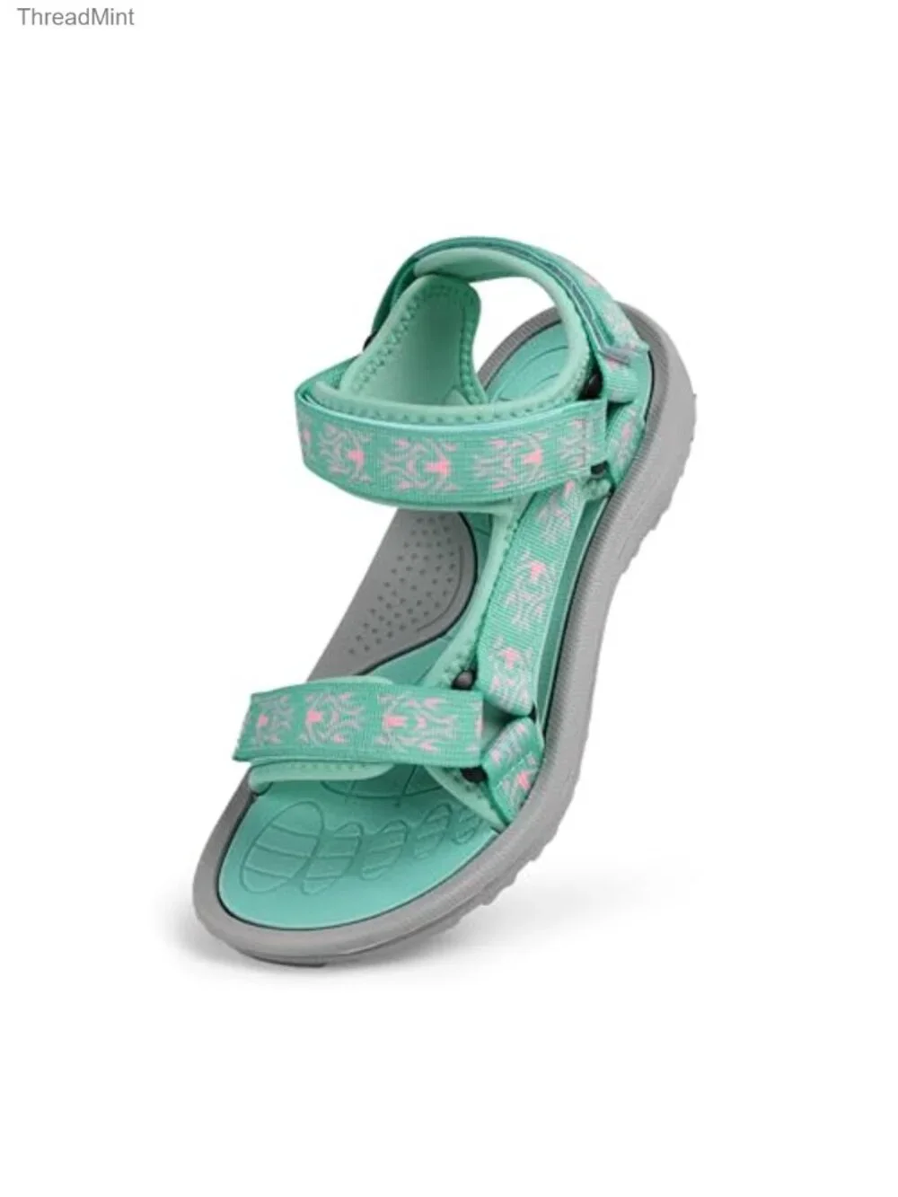 Unisex Kids Sport Sandals Lightweight Non-Slip Athletic Hook and Loop Open Toe